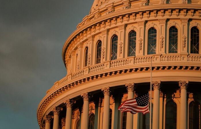 The dome of the US Capitol building